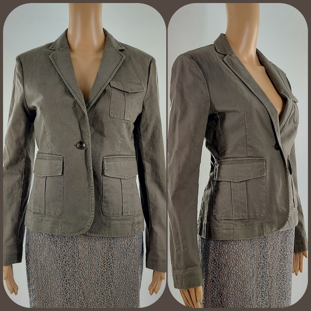 Rag & Bone Twill Utility Blazer S